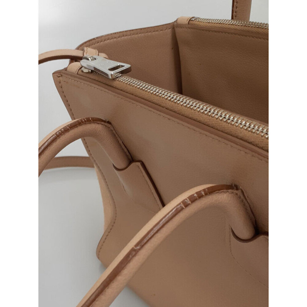 Prada Twin Brown Double Handle Tote Pocket - Picture 6 of 9